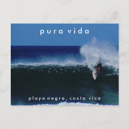 Play Negra surfando na Costa Rica Cartão postal