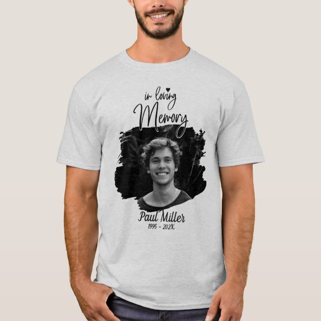 Playera Memorial In Loving Memory Photo T-Shirt (Frente)