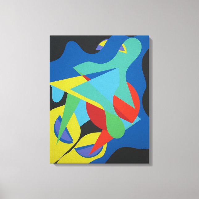 Playground of Colored Shapes Canvas Print (Frente)