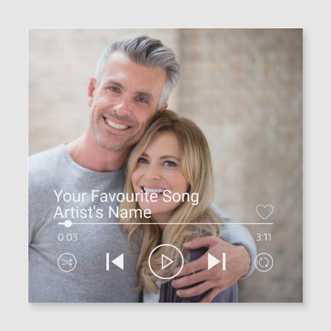 Playlist de Fotos e Música Personalizada (Frente)