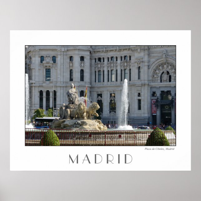 Plaza de Cibeles, Poster Madrid (Frente)