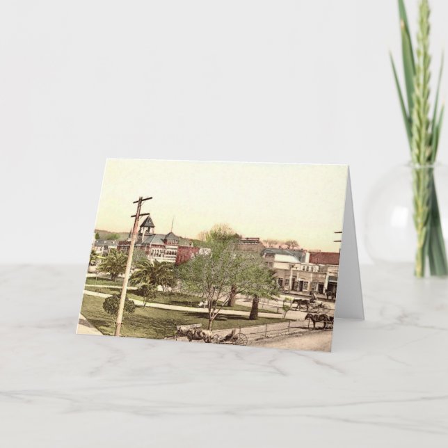 Plaza no Cartão Healdsburg (Frente)