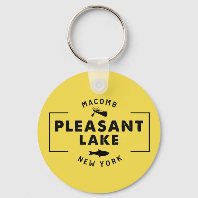 Pleasant Lake 2,25" Basic Button Chaveiro (Frente)