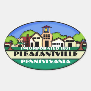 Pleasantville Pensilvânia pequenos autocolantes