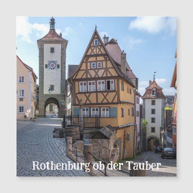 Plönlein em Rothenburg ob der Tauber, Alemanha (Frente)