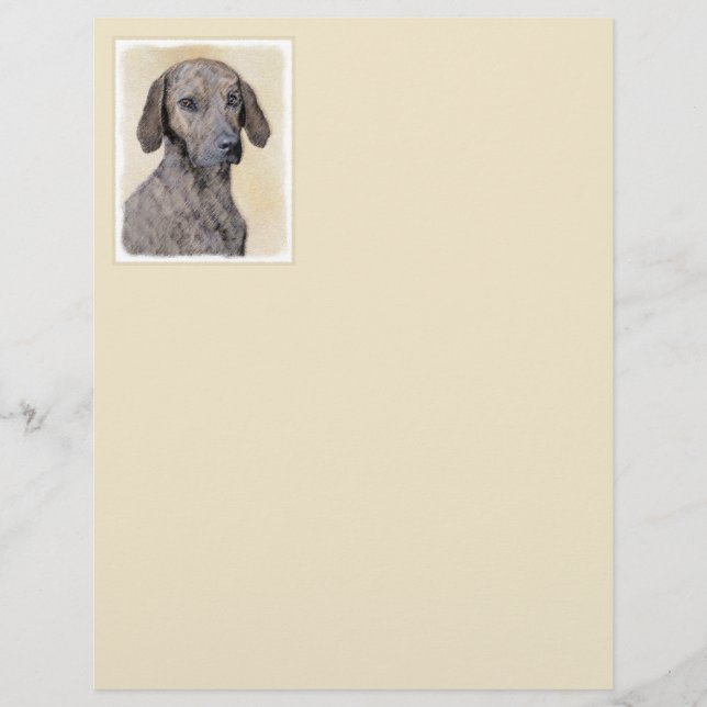Plott Painting - Arte de Cachorro Original (Frente)
