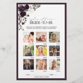 Plum Purple Watercolor - Jogo de Chá de panela Flo