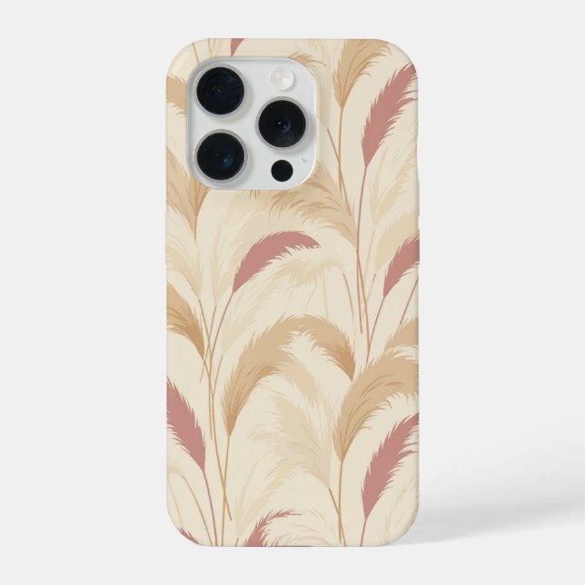 Plumas de Grama das Pampas Boho Estética Botânica (Verso)