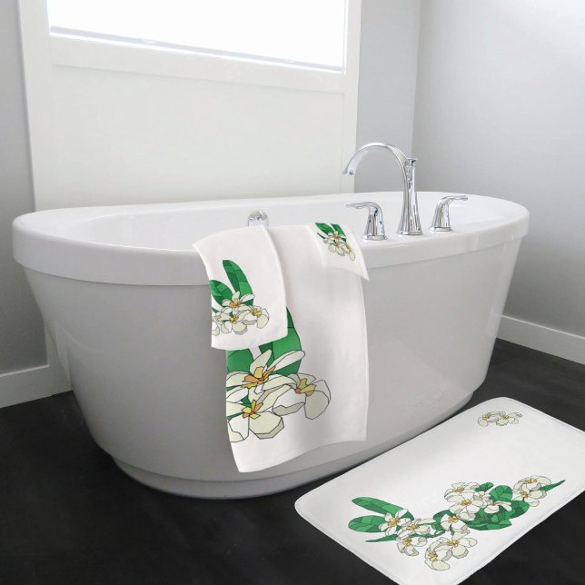 Plumeria Flor Bath Toalha (Criador carregado)