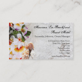 Plumeria Orchid Lei Cartões de visitas