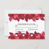 Plumeria Vermelha Frangipani - Placas RSVP de Casa