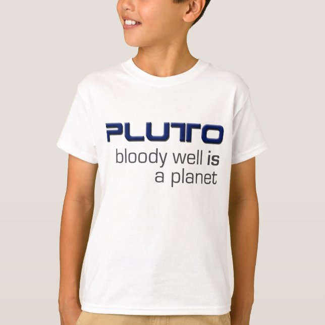 Pluto é um t-shirt do planeta (Frente)