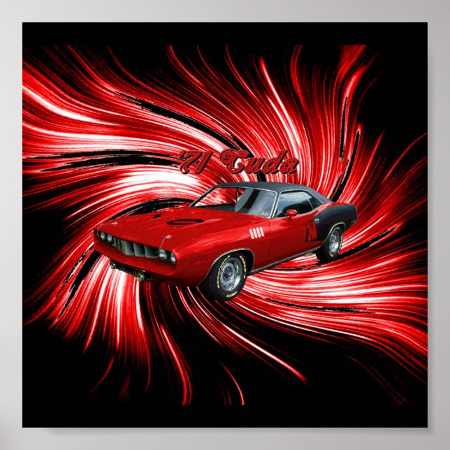 Plymouth Cuda Poster (Frente)