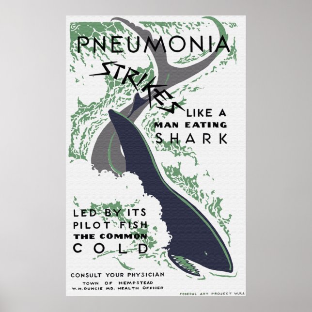 Pneumonia ataca Poster (Frente)