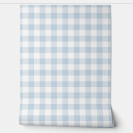 Pó de Lavagem Azul Suave Xadrez Gingham