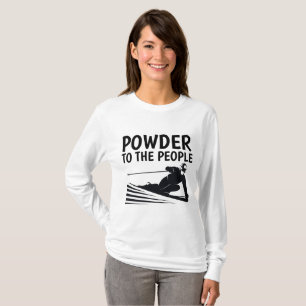PÓ PARA AS PESSOAS, SKIER T-shirts Ski