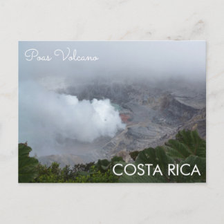 Poas Volcano, cartão postal Costa Rica