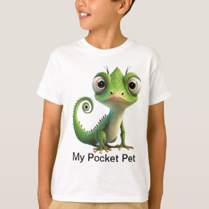 Pocket Dino-Lizard - Camiseta de Réptil Bonita par