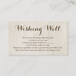 Poço de Desejos para Convite de Casamento - Rústic