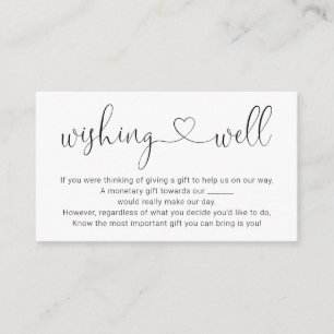 Poço de Desejos para Convite de Casamento - Simple