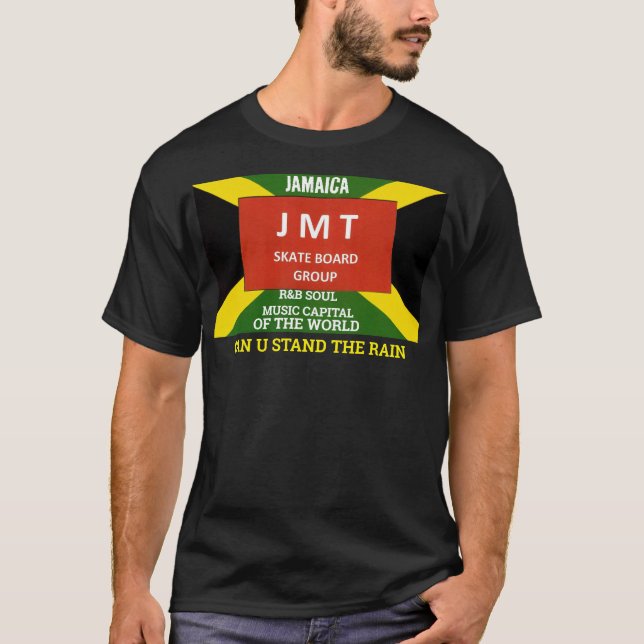 PODE AGUENTAR A CHUVA Camiseta Básica Escura (Frente)