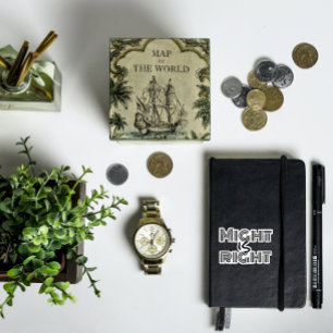 Pode ser o adesivo branco e motivador