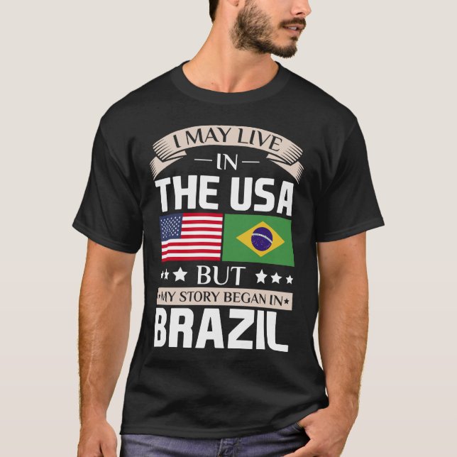 Pode viver na história dos EUA começou no t-shirt (Frente)