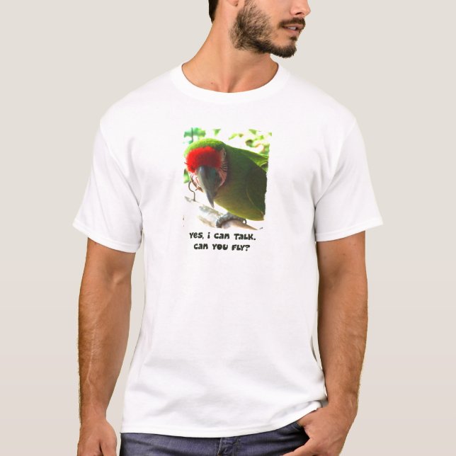 Pode você voar o t-shirt militar do Macaw (Frente)