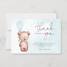 Podemos Esperar Cartões de agradecimentos Azul De 