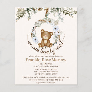 Podemos Esperar! Convite para Chá de fraldas de Or