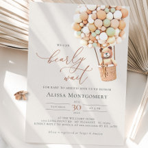 Podemos Esperar! Convite para chás de fraldas