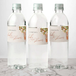 Podemos Esperar! Rótulo da garrafa de água do chá 