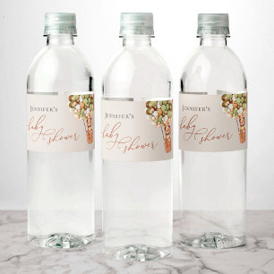 Podemos Esperar! Rótulo da garrafa de água do chá 