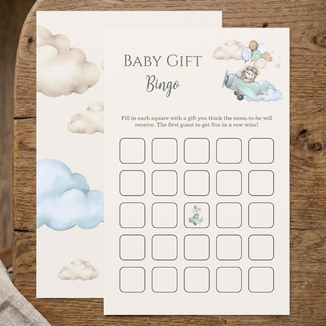 Podemos Ser Presente de Urso de Pelúcia Bingo Jogo (Baby Shower Gift Bingo Game We Can Bearly Wait Boy)