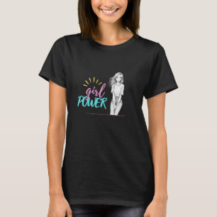 Poder da Menina Camiseta Feminina Básica