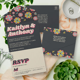 Poder das Flores Casamento Retro Groovy 70's