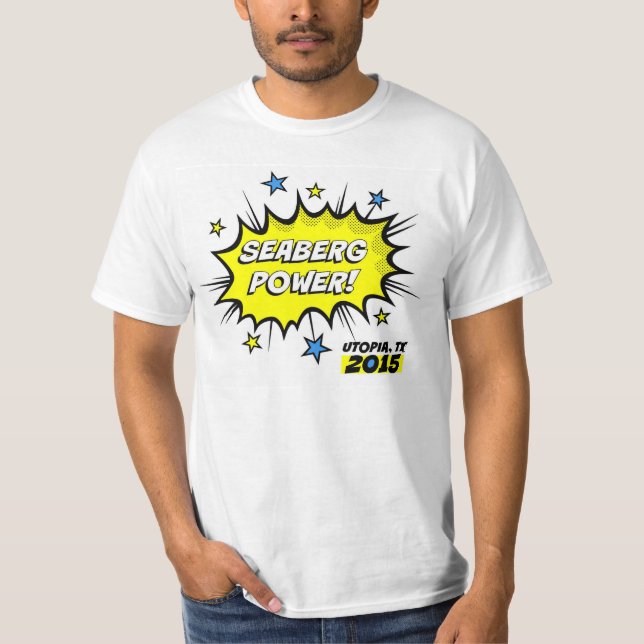 Poder de Seaberg! O t-shirt básico dos homens (Frente)