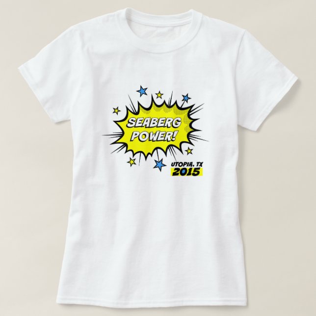 Poder de Seaberg! O t-shirt das mulheres (Frente do Design)