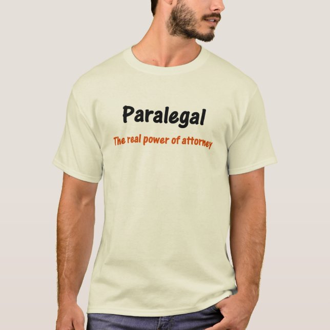 Poder do Paralegal do t-shirt do advogado (Frente)