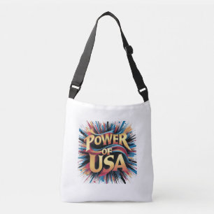 Poder do USA Tote Bag - Bold Patriotic Design