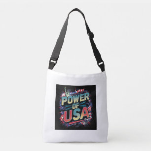 Poder do USA Tote Bag - Design Patriótico