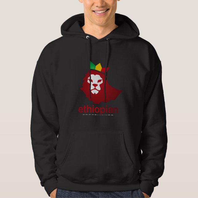 Poder Etíope - Fleece Pullover Hoodie (Frente)