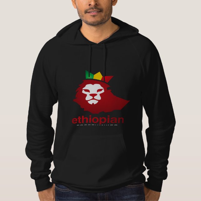 Poder Etíope - Fleece Pullover Hoodie (Frente)
