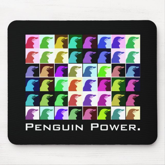 Poder Mousepad do pinguim (Frente)