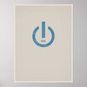 Poder no poster minimalistic