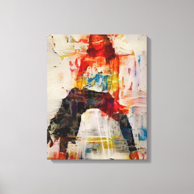 Poderosas mulheres Abstrato Silhouette Canvas Art (Frente)