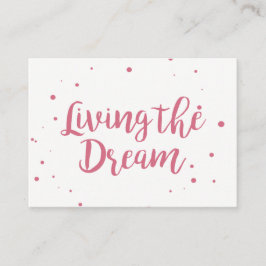 Poderoso Cartão de visita Vivendo O Sonho