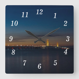 Poderoso Mac No Relógio De Parede Noite De Pano