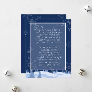 Poema de Anúncio de Gravidez | Cartão de Festivida