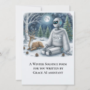 Poema de Solstício de inverno por Grace AI Robot F